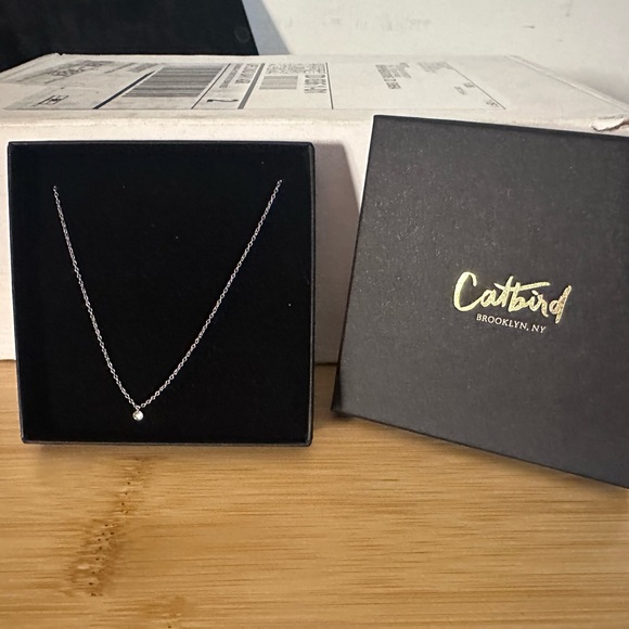 ❌SOLD❌ catbird nyc • diamond pinprick necklace solid white gold diamond - Picture 9 of 13